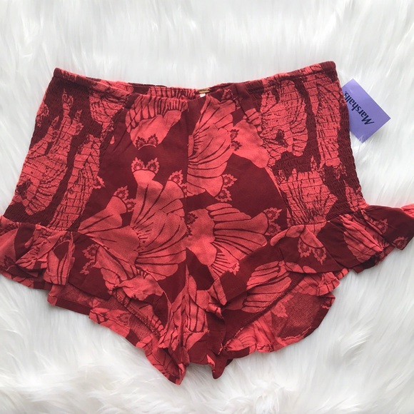 Free People Pants - Free People Ruffle Shorts